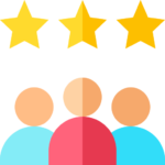 Happy customer satisfied with life and health insurance services